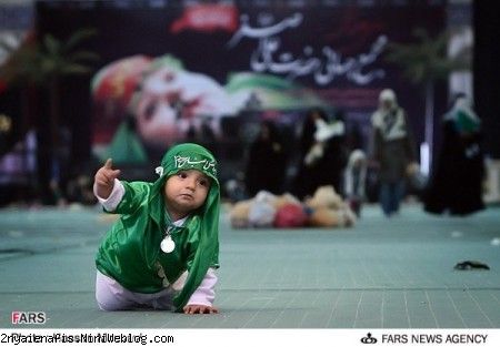 عکسهای شیرخوارگان حسینی مدل لباس شیرخوارگان حسینی, مدل لباس علی اصغر همایش جهانی شیرخوارگان حسینی مهدیه تهران 91