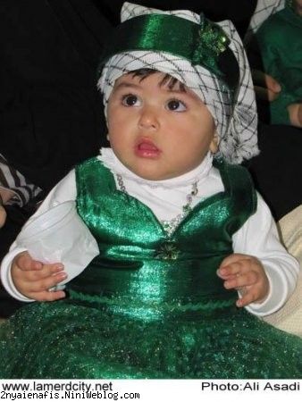 مدل لباس شیرخوارگان حسینی, مدل لباس علی اصغر همایش جهانی شیرخوارگان حسینی مهدیه تهران 91