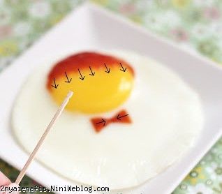چ خوشکل! تزیین تخم مرغ نیمرو ی صبحانه کودک 