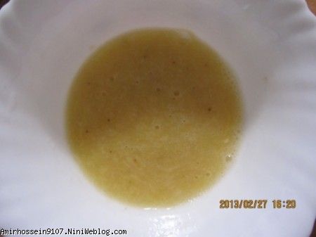 پوره موز سیب