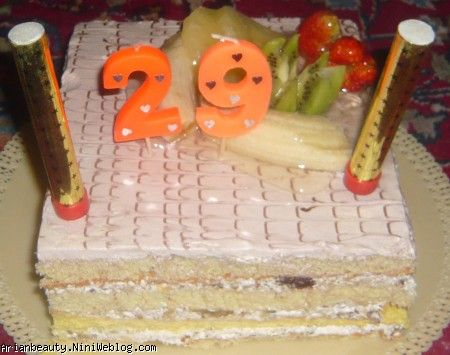 نتیجه تصویری برای کیک 29 سالگی