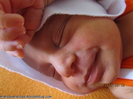 خنده ناز بی خیالی آرشیدا در 11 روزگی