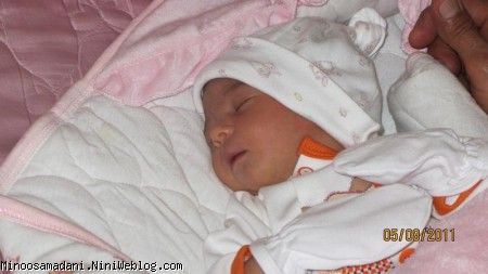 3 روزگی مینوسا دختر گلم