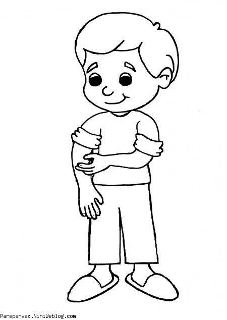 نقاشی کودکانه وضو گرفتن