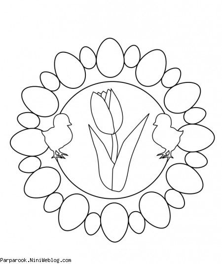 رنگ آمیزی گل لاله
