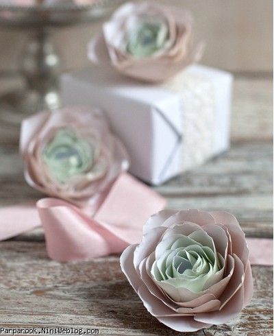 ایده نوروزی: ساخت گل کاغذی برای جعبه کادو 