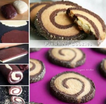 شیرینی فرفره&zwnj;ای | Pinwheel Cookies 