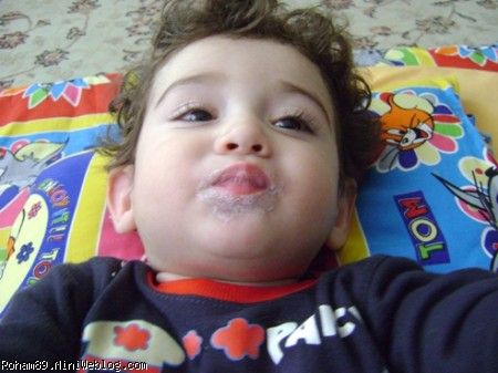 مسواك زدن برا رهام جون