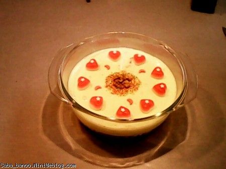 ژله بستني موز و گردو